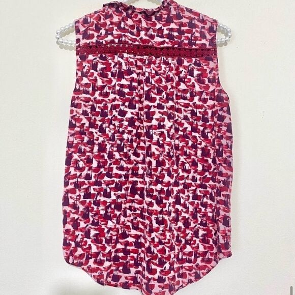 Kate Spade Pintuck Gold Button Sleeveless Silk Top SIZE XS - Picture 6 of 6